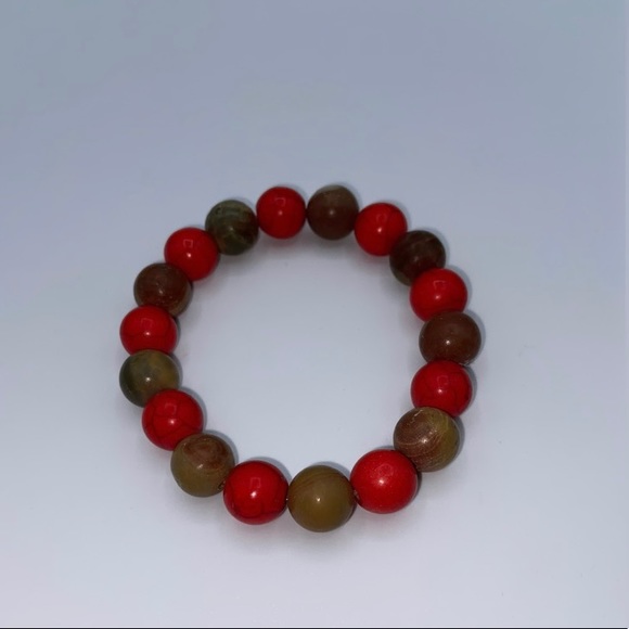 cozybeanz Accessories Mens Glass Stretch Bead Bracelet Poshmark